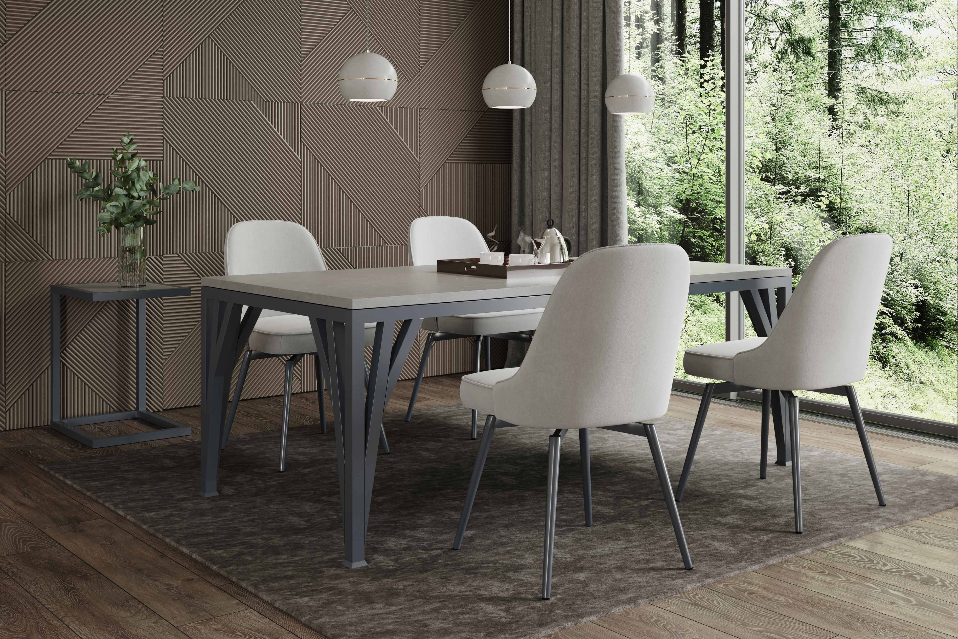 Neuer Esstisch aus Beton designed by Gregor Uhlmann