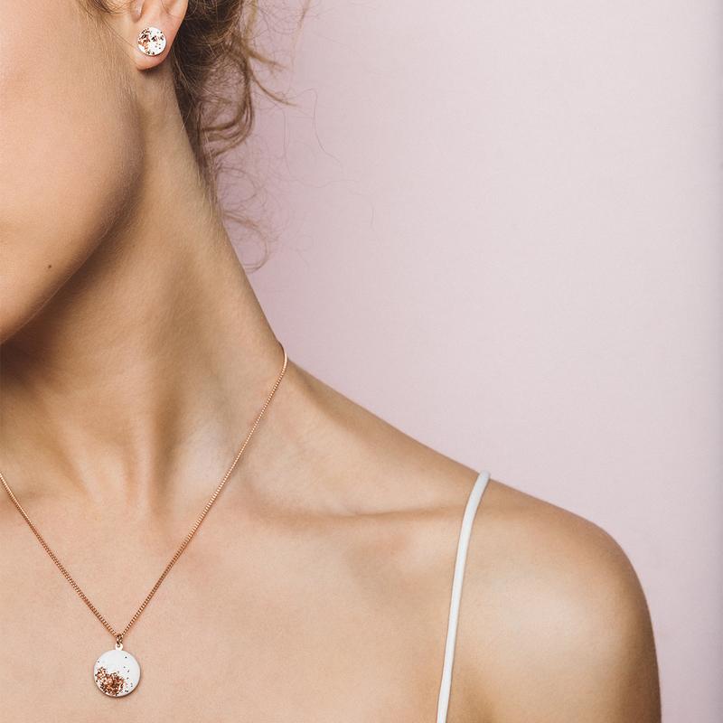 Necklace MARY White Rosé | by Concrete Jungle