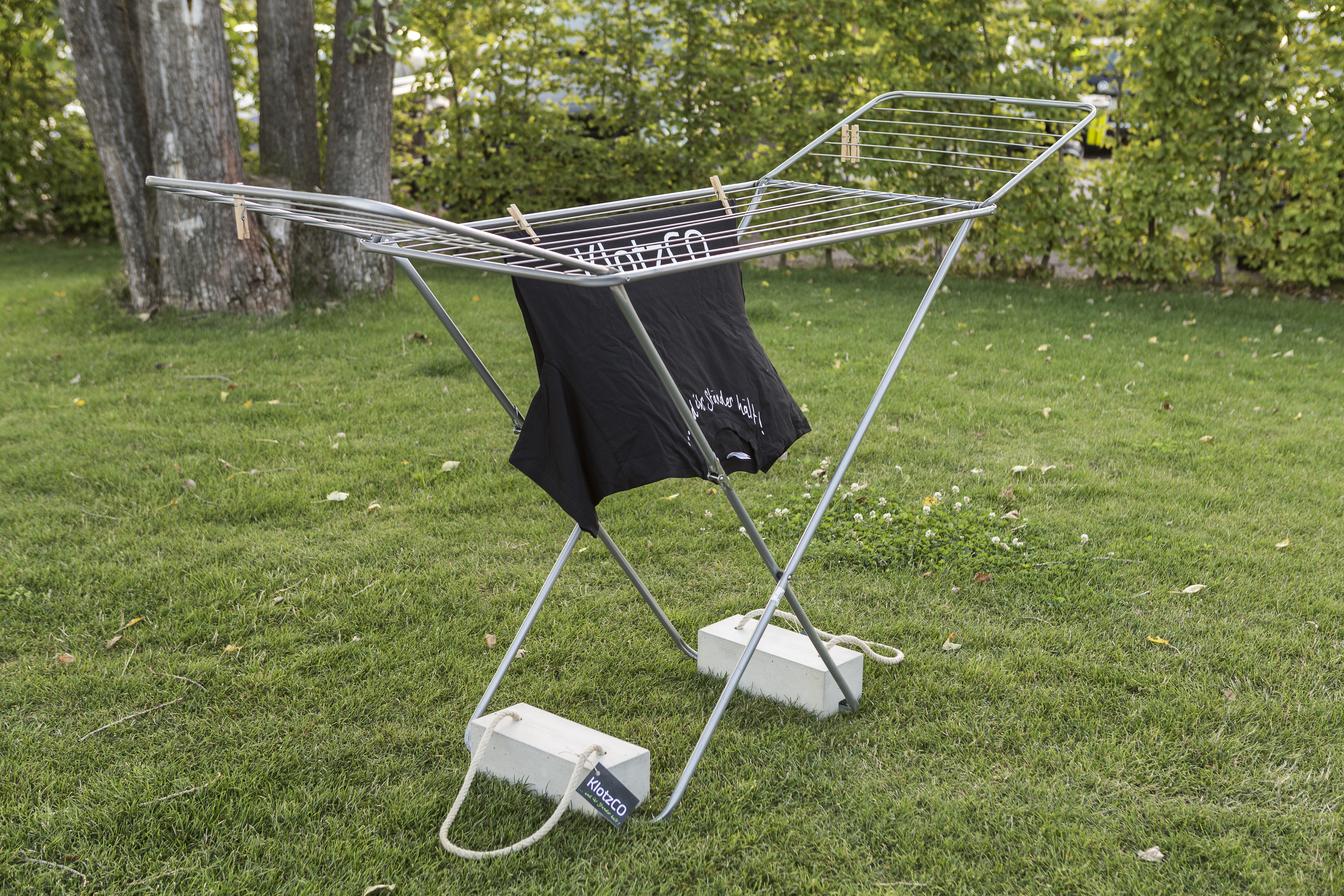 Gewicht für Wäscheständer für die windfeste Trocknung der Wäsche im Außenbereich