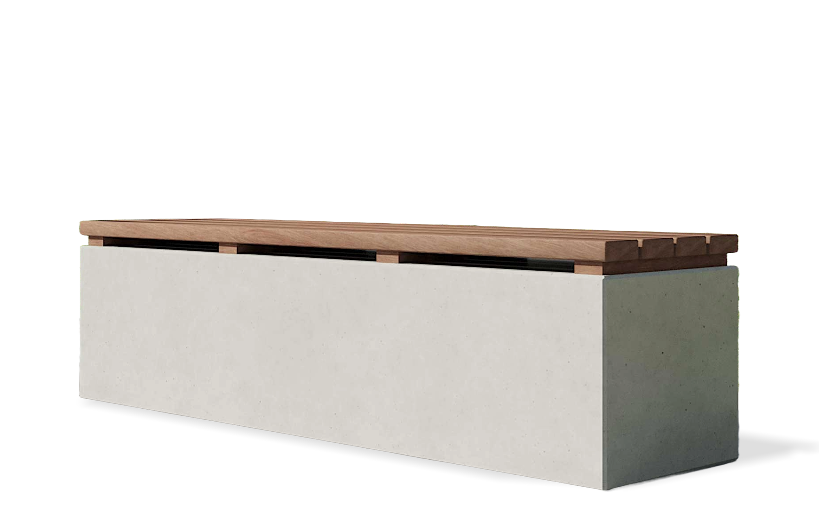 Sedes Truncus Betonbank in Kubusform mit Kebony Holzauflage fr Parks oder als Stadtmoebel - CO33 Betonmoebel (2) Betonbank Truncus 1