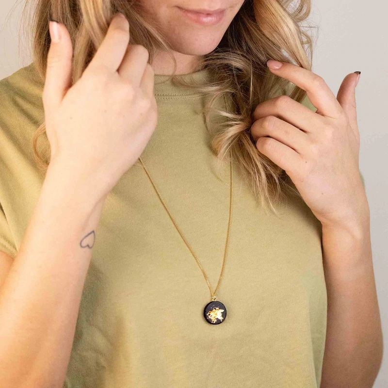 Necklace ILSA Black Gold | by Concrete Jungle