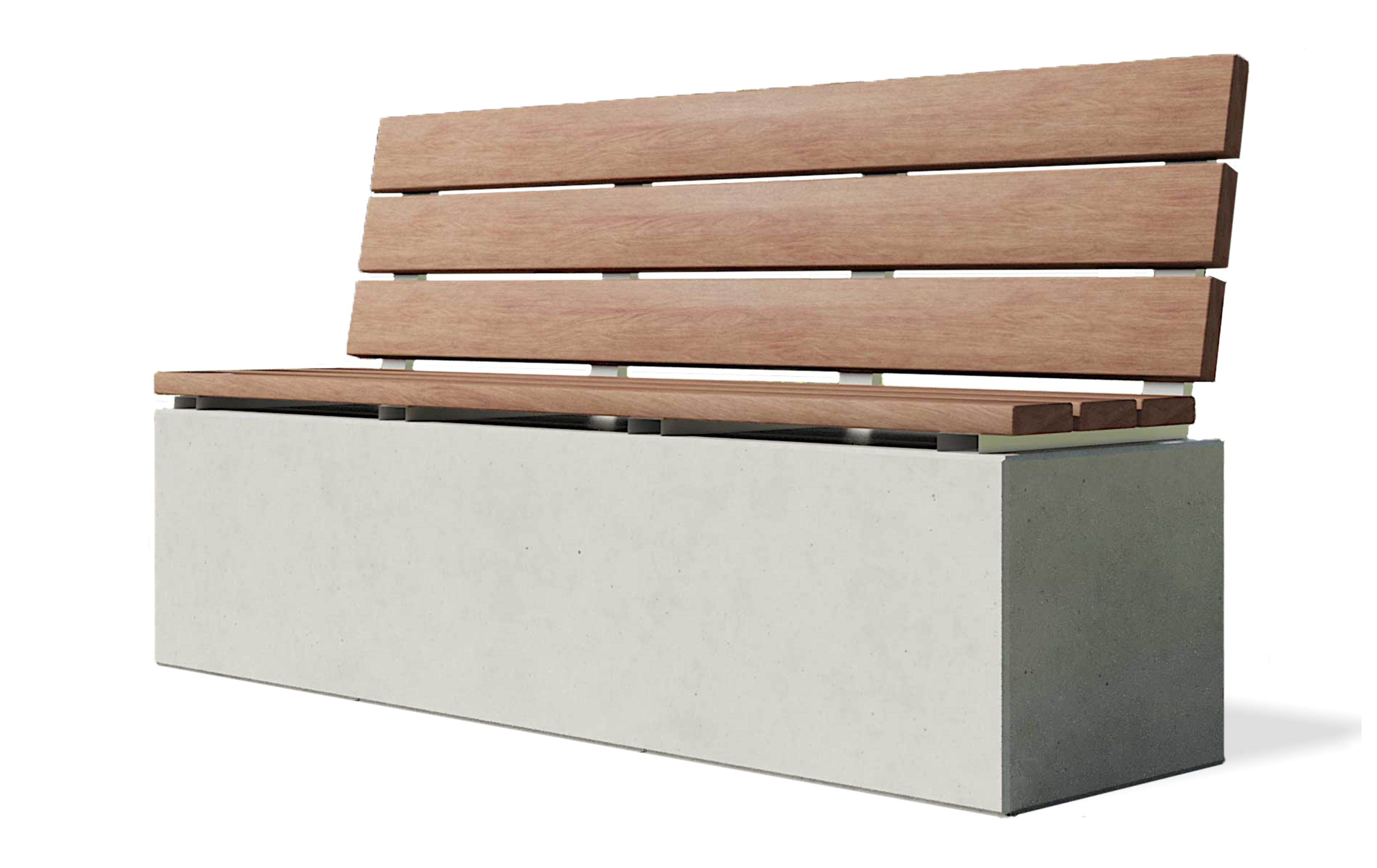 Betonbank Sedes Truncus 3 mit Rueckenlehne Parkbank Stadtmbel CO33 Betonmoebel (1) Betonbank Truncus 3