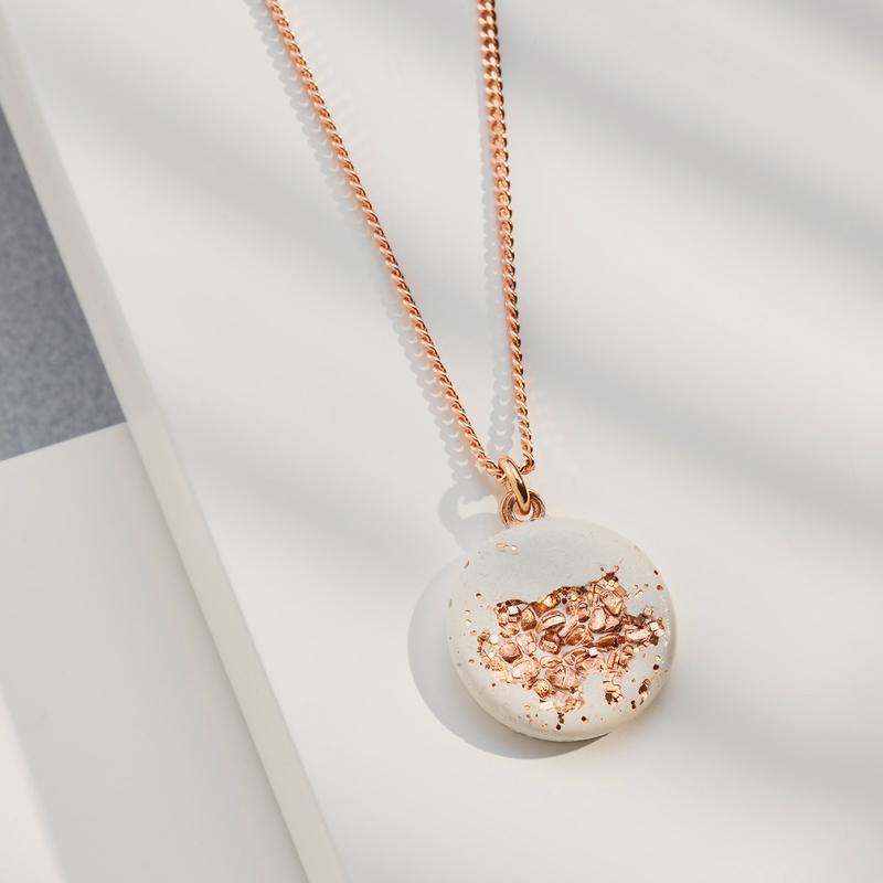 Necklace MARY White Rosé | by Concrete Jungle